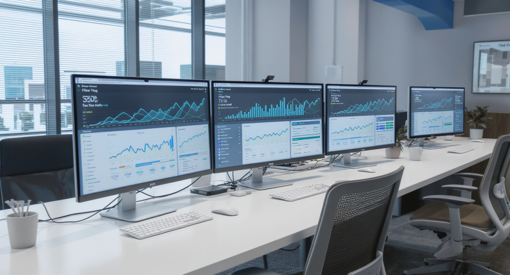 SEO title tags displayed on a digital marketing strategy board